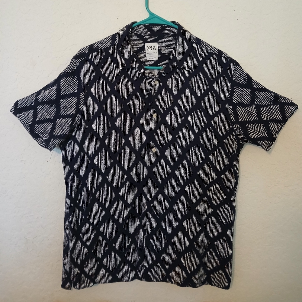 Zara mens short sleeve button down shirt - Picture 2 of 16